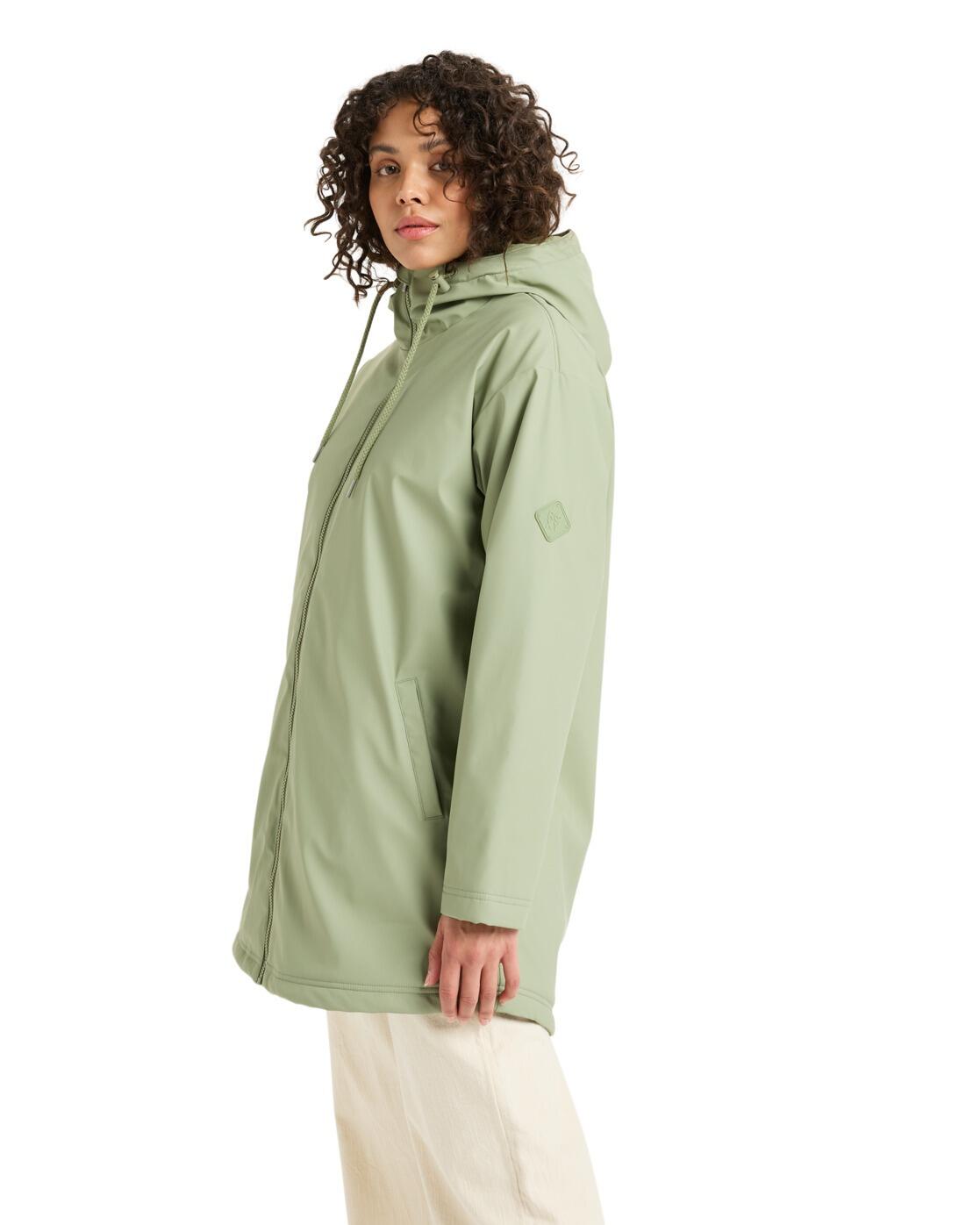 Veste imperméable RAIN ROAD POLAR ZIP Vert Femme 3/6