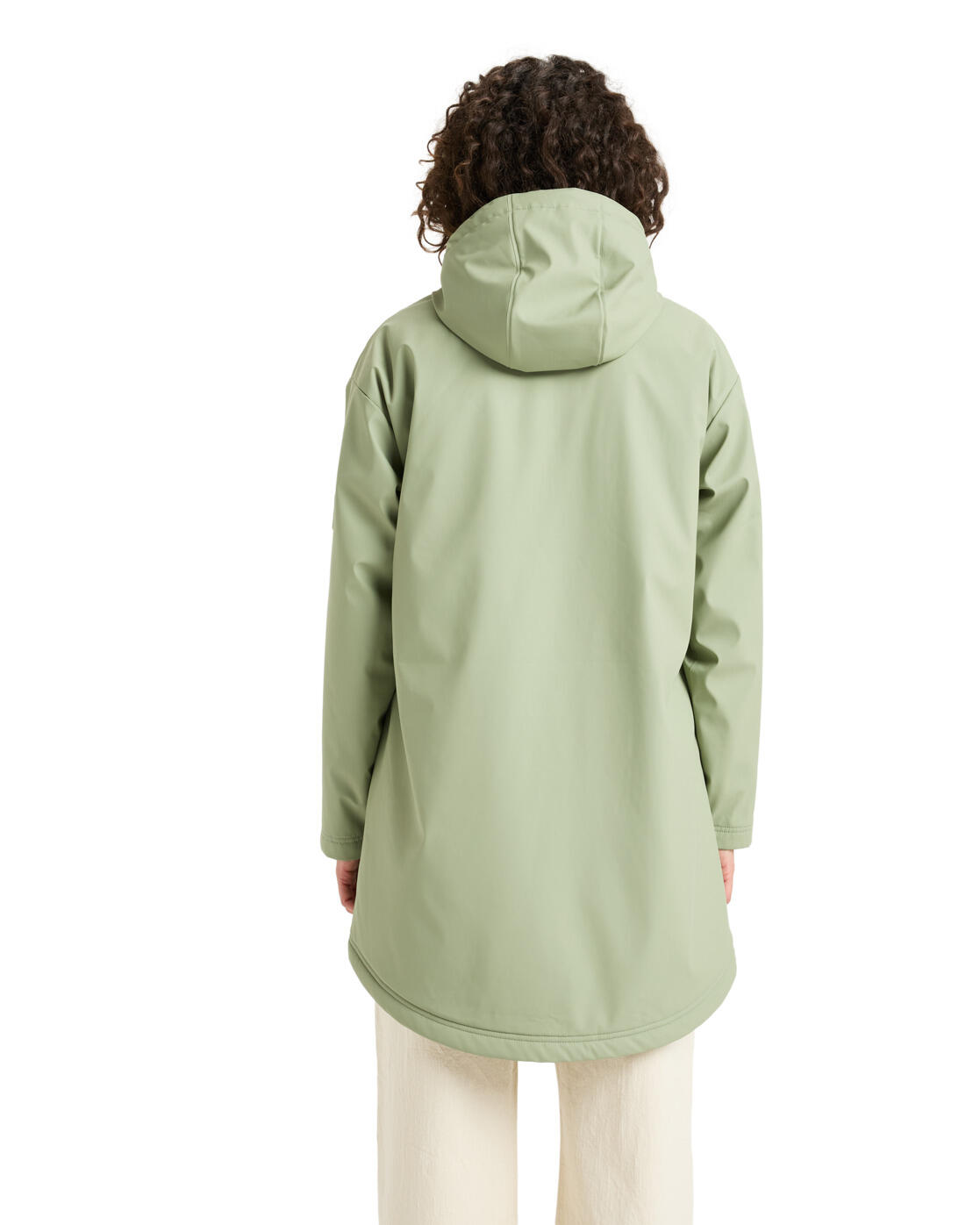Veste imperméable RAIN ROAD POLAR ZIP Vert Femme 2/6