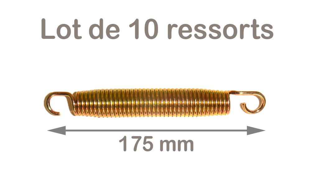 Pacote com 10 molas douradas para trampolim de 175 mm 2/5