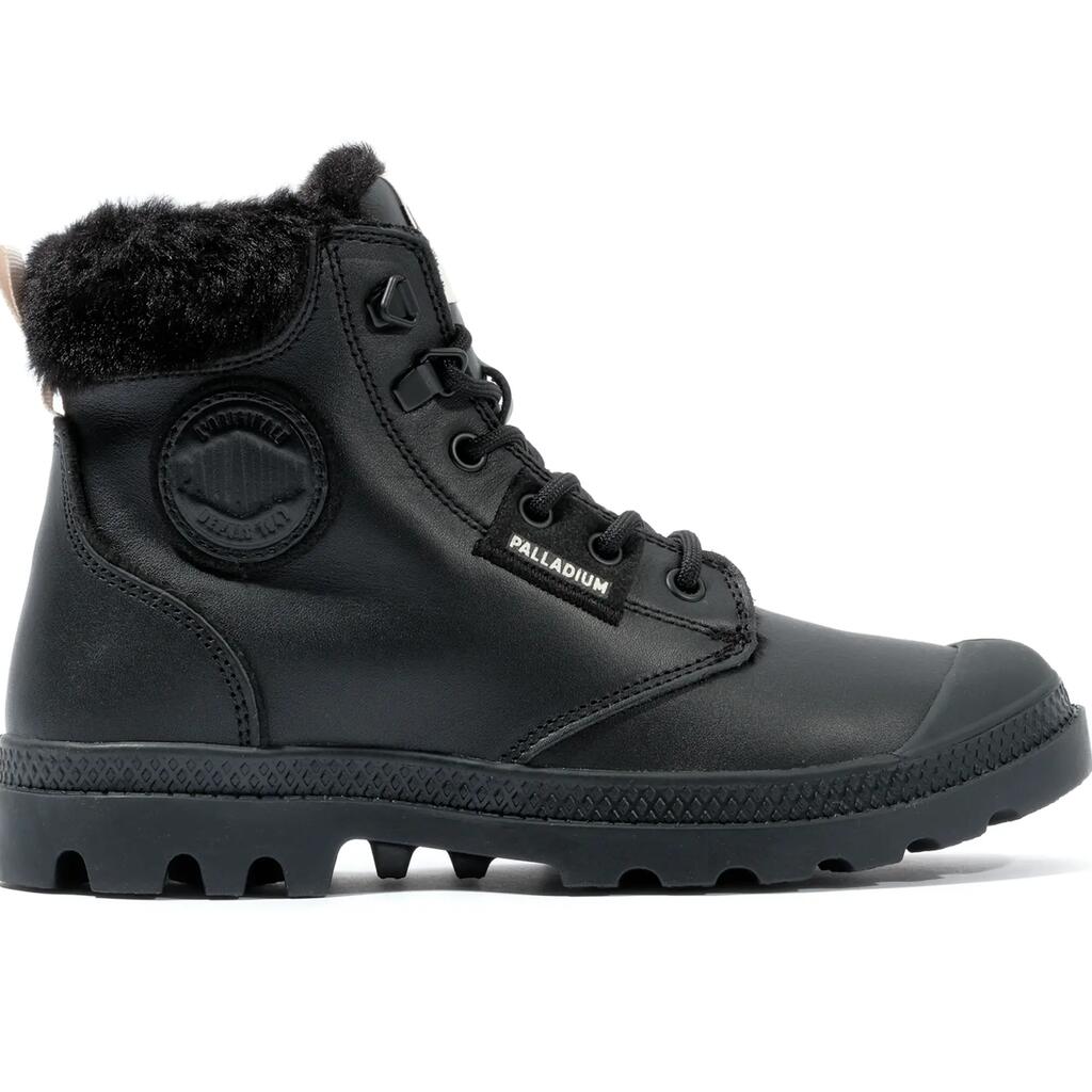 Palladium Pampa HI Snow Warm Leather Women's Black Boots
