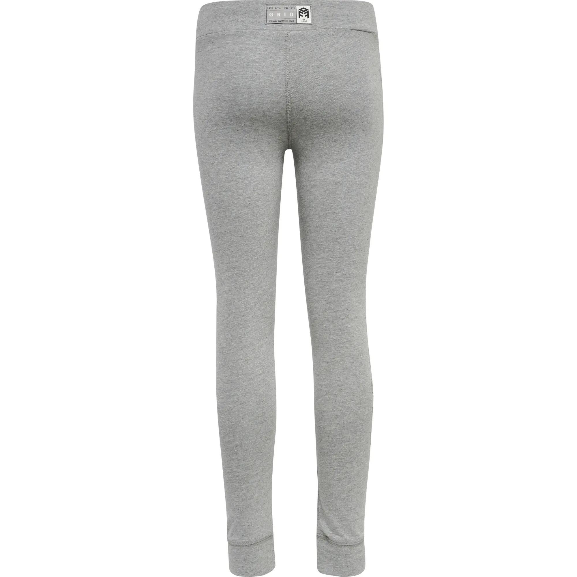 Children's cotton leggings Hummel Move Grid 10/13