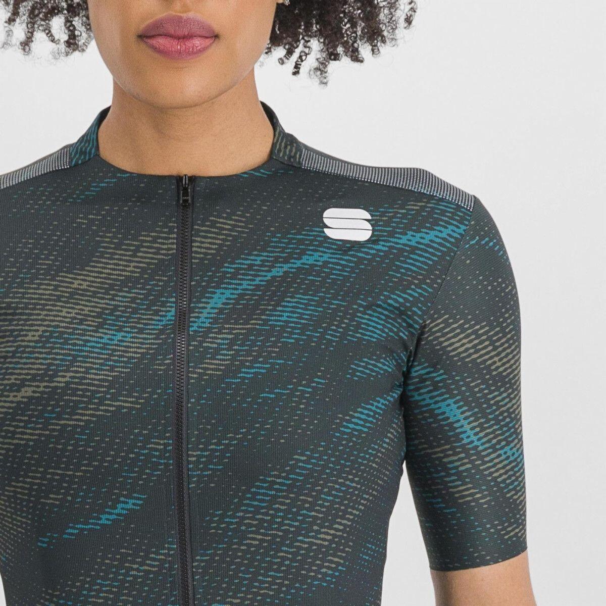 Maillot Manches Courtes Femme Sportful Cliff Supergiara Bleu/Khaki 4/5