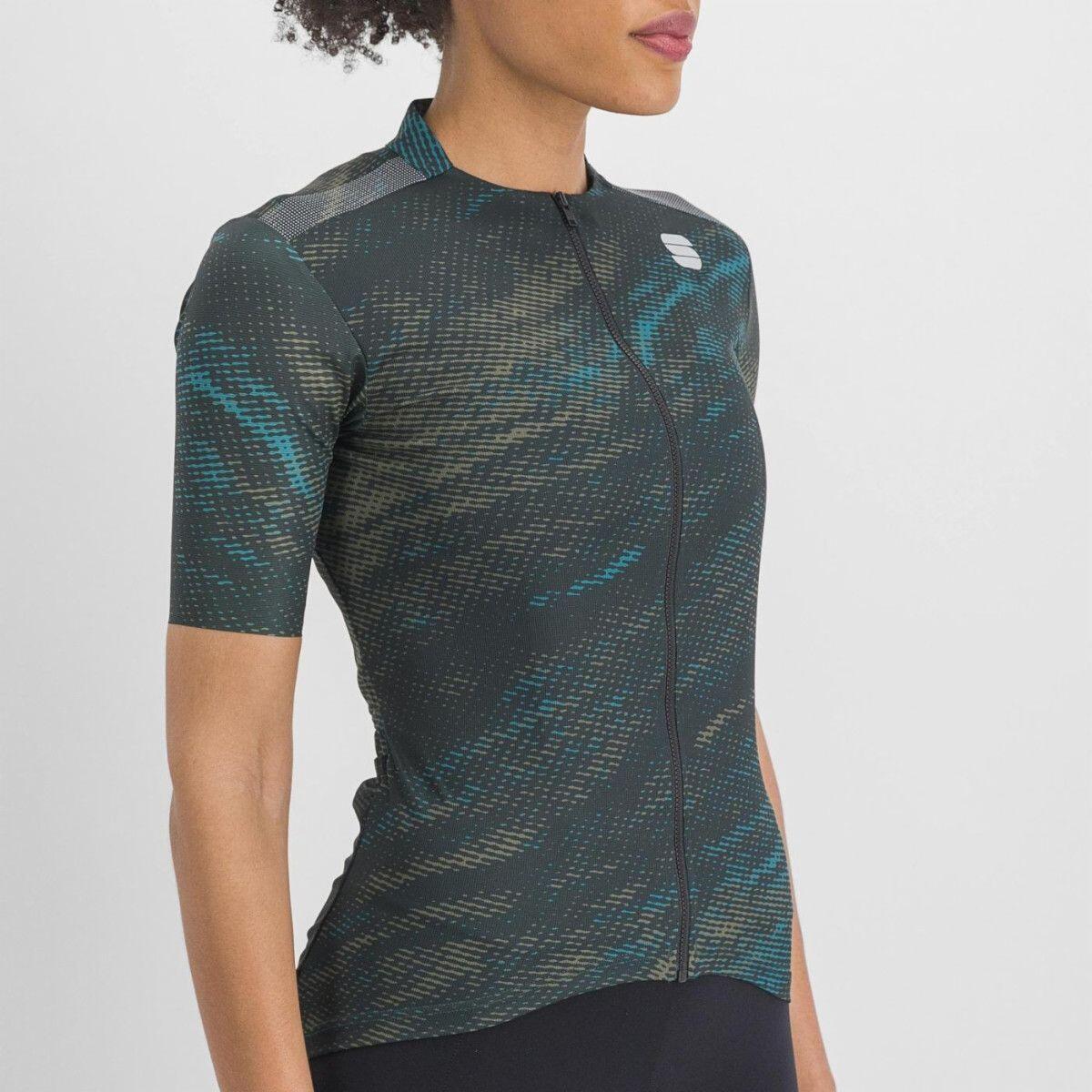 Maillot Manches Courtes Femme Sportful Cliff Supergiara Bleu/Khaki 3/5