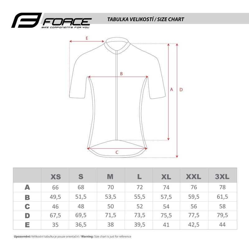 Tricou ciclism Force MTB Core, rosu/negru, 3XL
