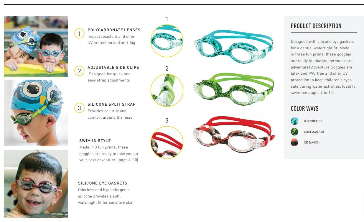 FINIS FRUIT BASKET GOGGLE- ILLATOS ÚSZÓSZEMÜVEG 4/5