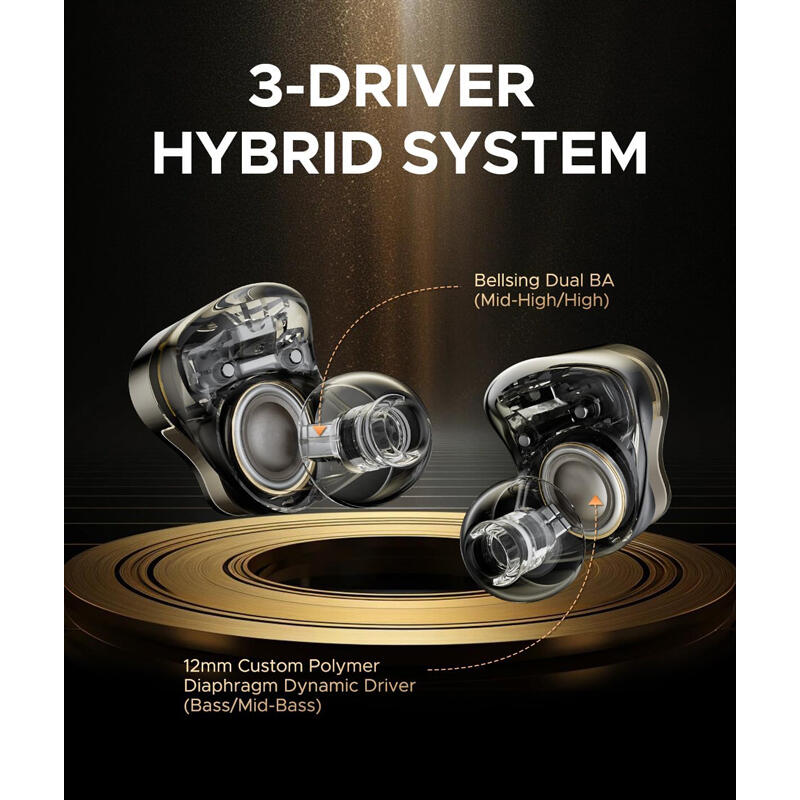 SoundPEATS H3 Earbuds Titanium Black