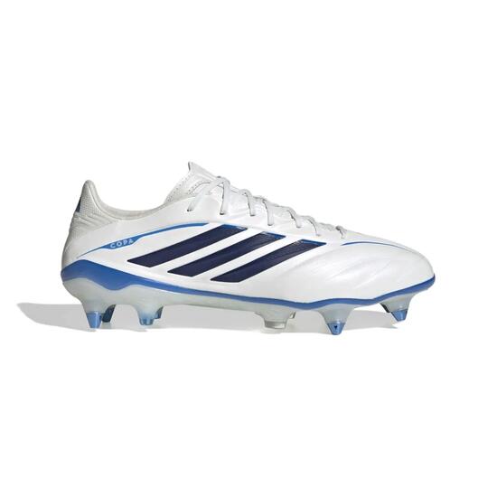Crampons Adidas Copa Pure IV Elite SG Blanc et bleu
