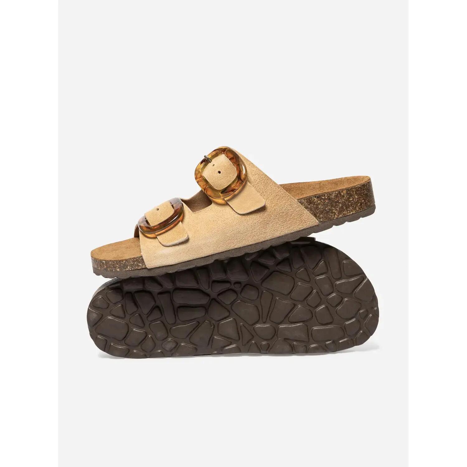 Chaussures - femme - mules bride, talon 20 mm - rayanna - marron 3/5