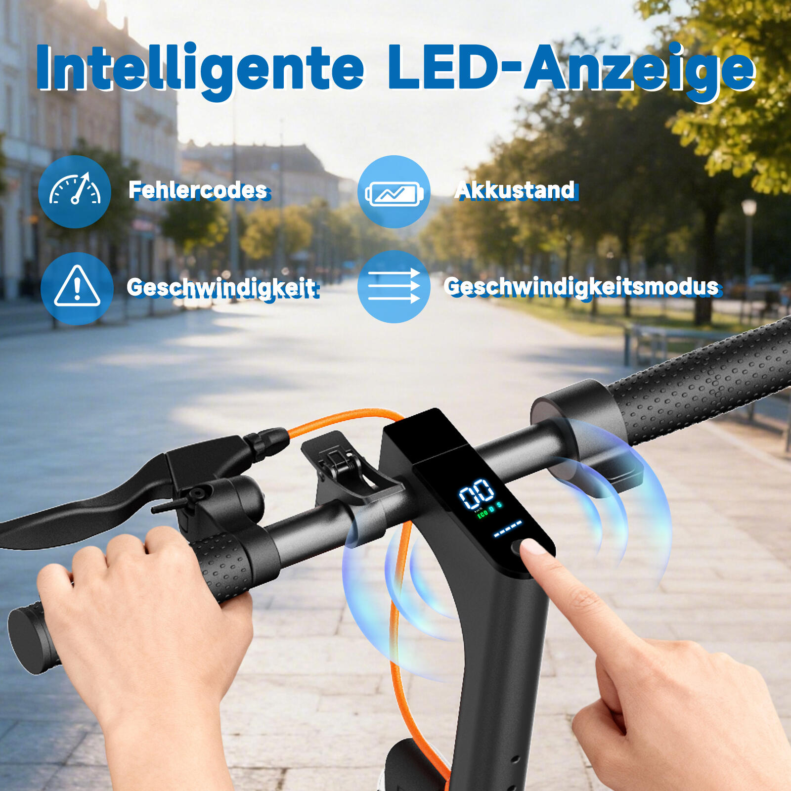 Patinete eléctrico TODIMART T6 homologado para circular por carretera 6/7