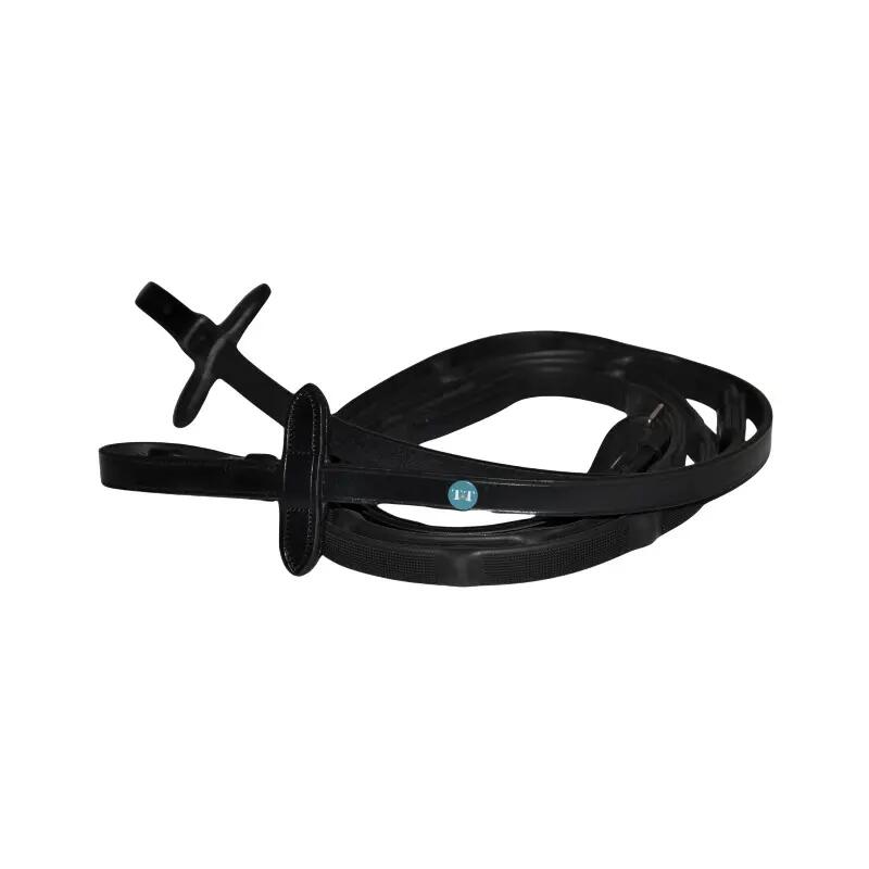 Rênes pour cheval micro picots en caoutchouc T de T 2/4
