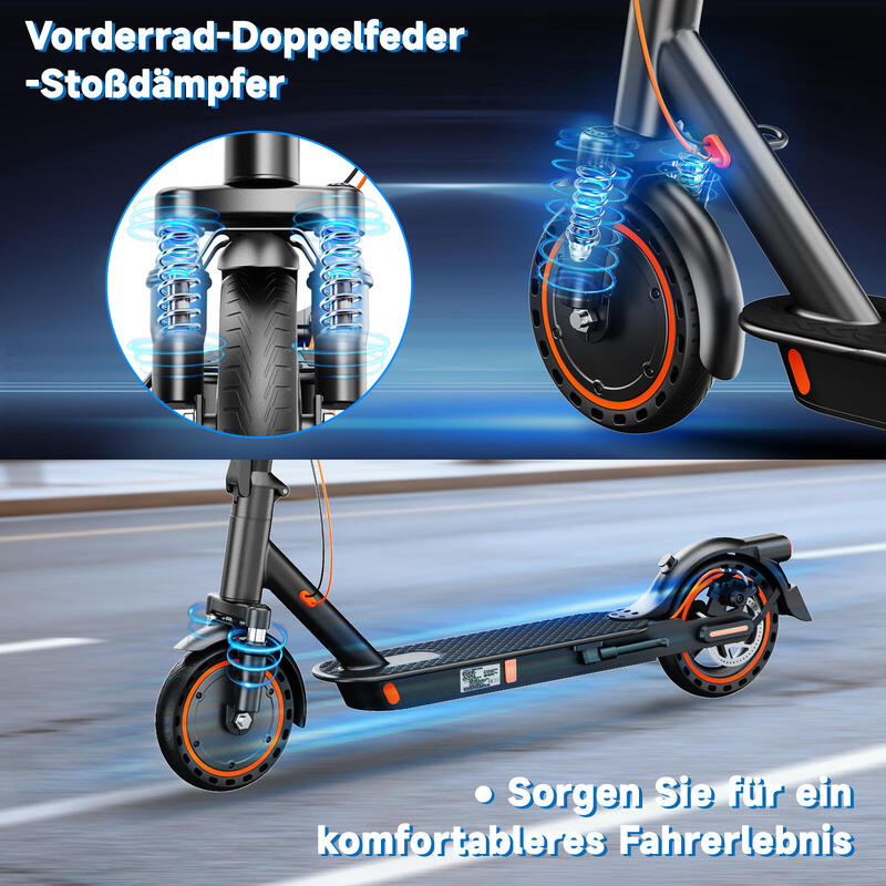 Trotinetă electrică TODIMART T6 cu omologare rutieră, suspensie față dublă