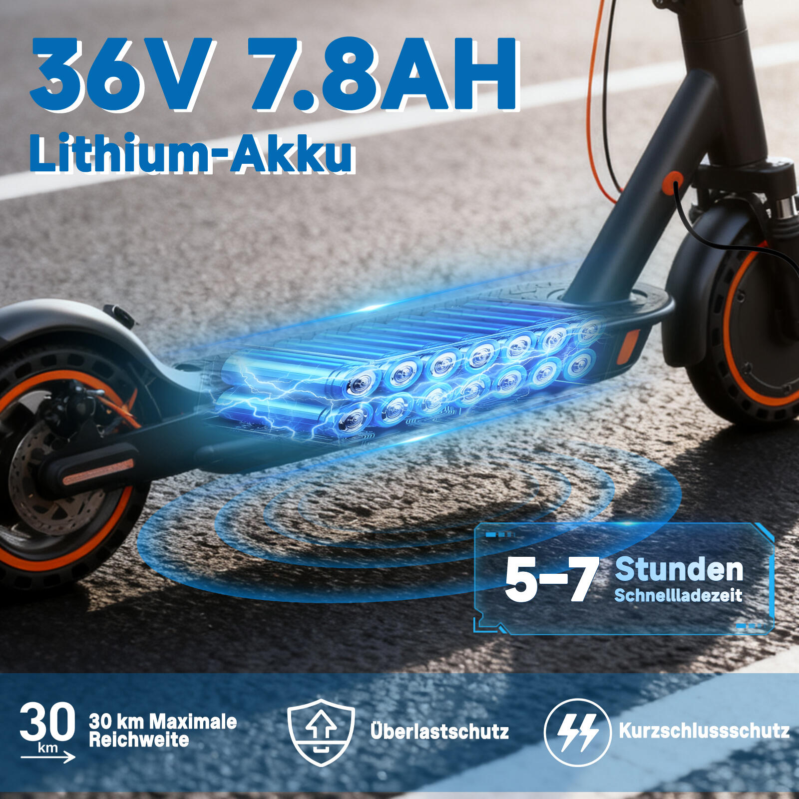 Patinete eléctrico TODIMART T6 homologado para circular por carretera 4/7