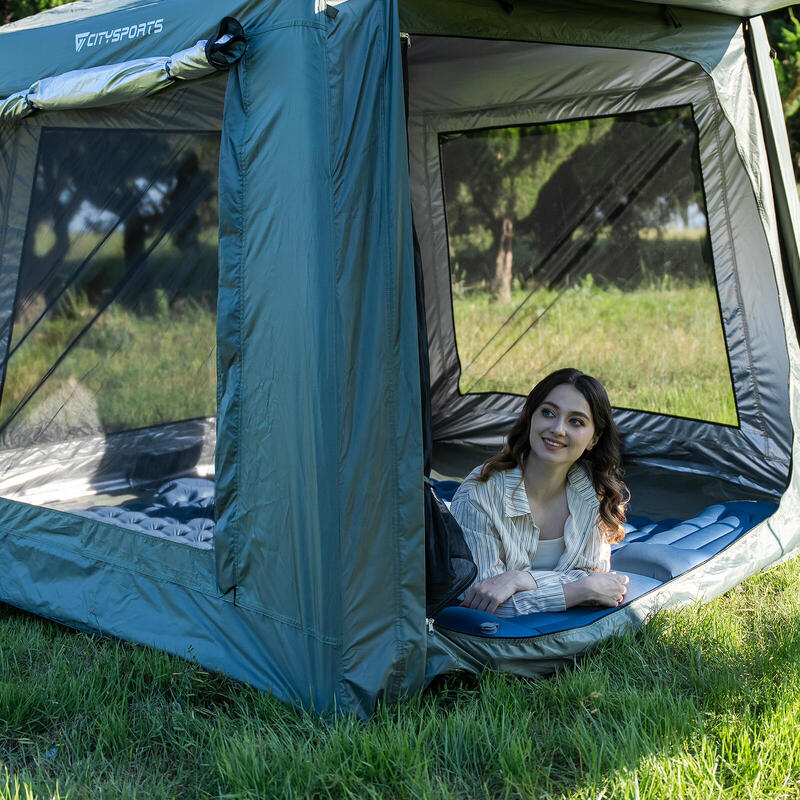 Saltea gonflabilă de camping pentru 2 persoane, 202 x 130 cm