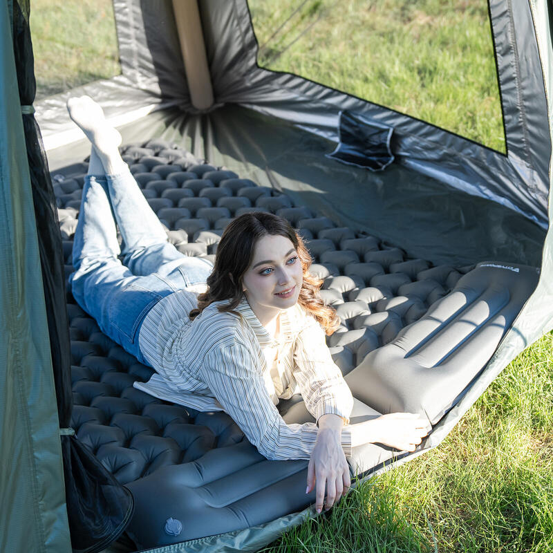 Saltea gonflabilă de camping pentru 2 persoane, 202 x 130 cm
