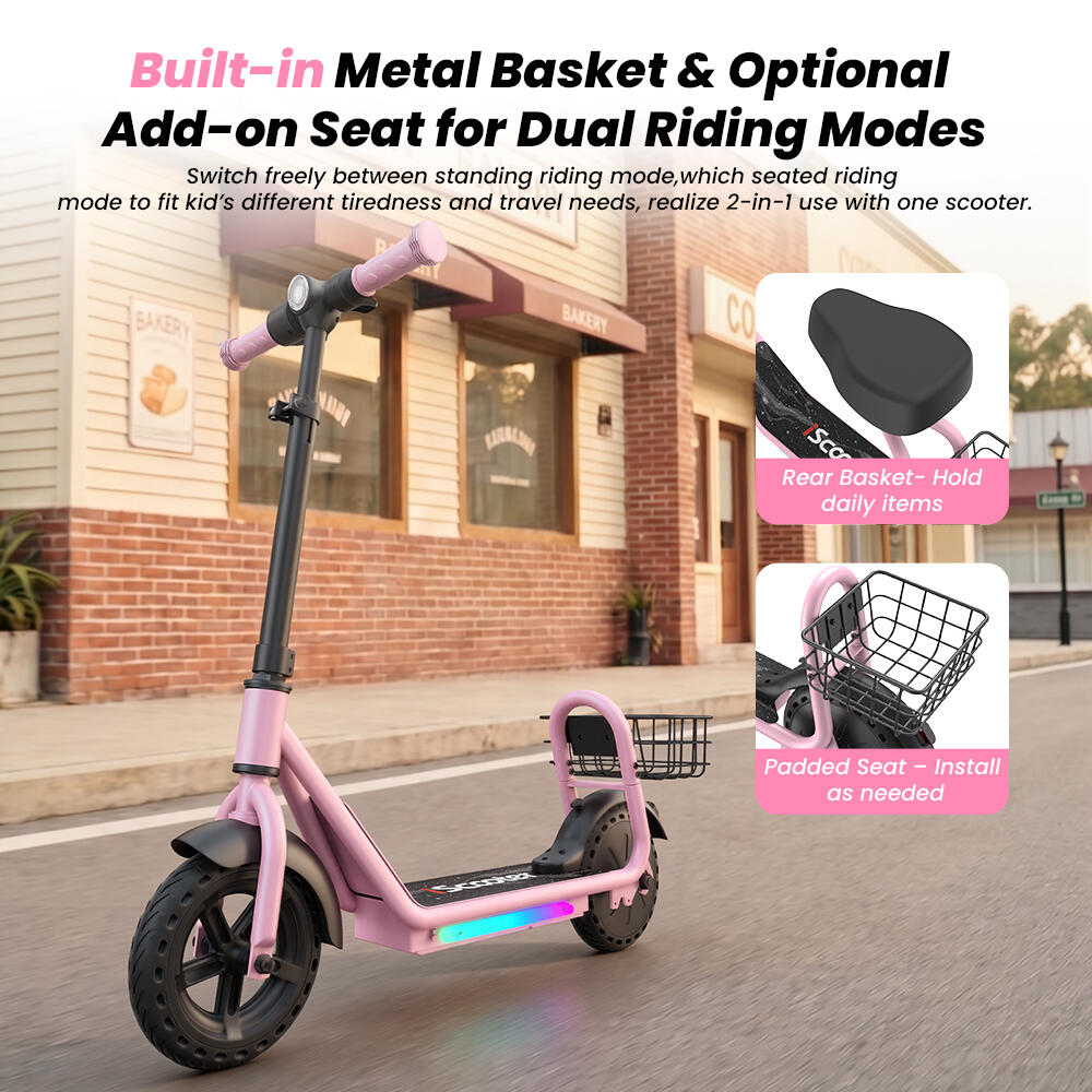 Trottinette électrique iScooter IK7 pour enfants de 10 à 14 ans, application 7/8