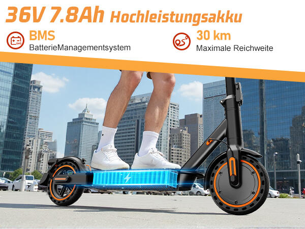 Trottinette électrique TODIMART T3 homologuée route, double système de freinage 5/7