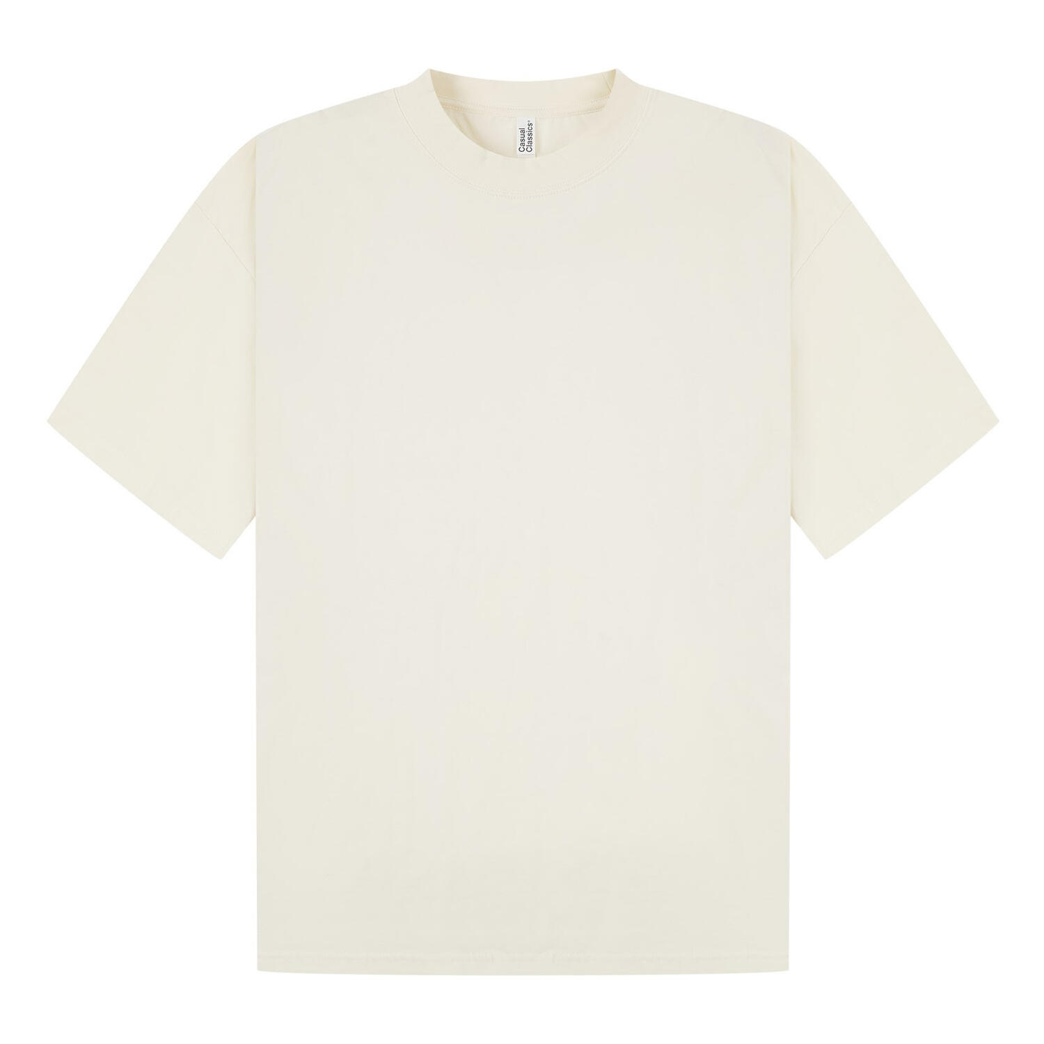 Casual Classics Unisex Adult Combed Ringspun Cotton Extended Neckline Oversized