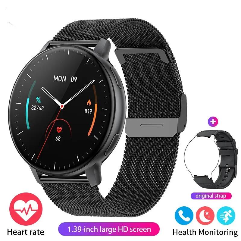 Smart Watch AMOLED Screen Bluetooth Health Sleep Monitor Fitness Tracker
