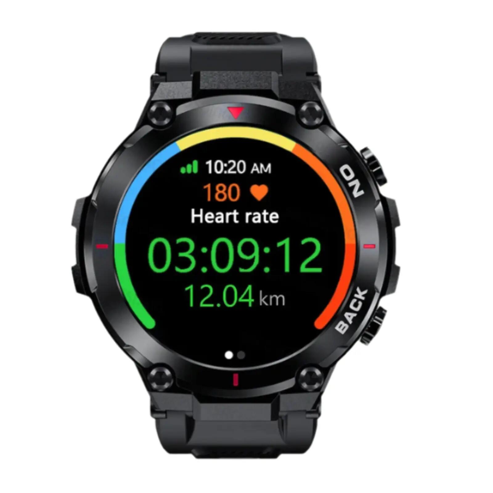 GPS Smart Watch Fitness Tracker with Heart Rate Monitor & Sport Modes