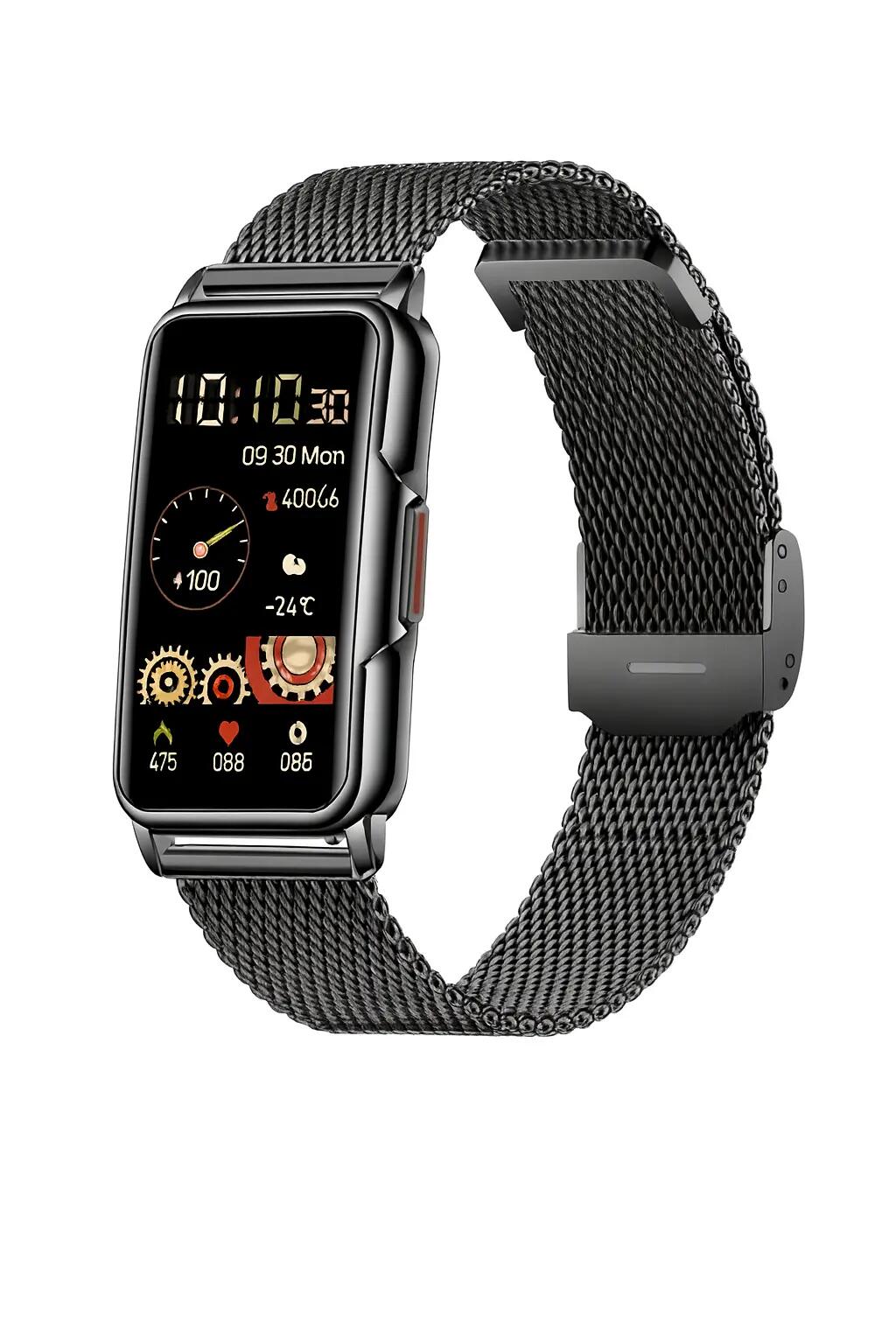 Smart Watch Full Touch Bluetooth Call IP67 Fitness Tracker mesh belt