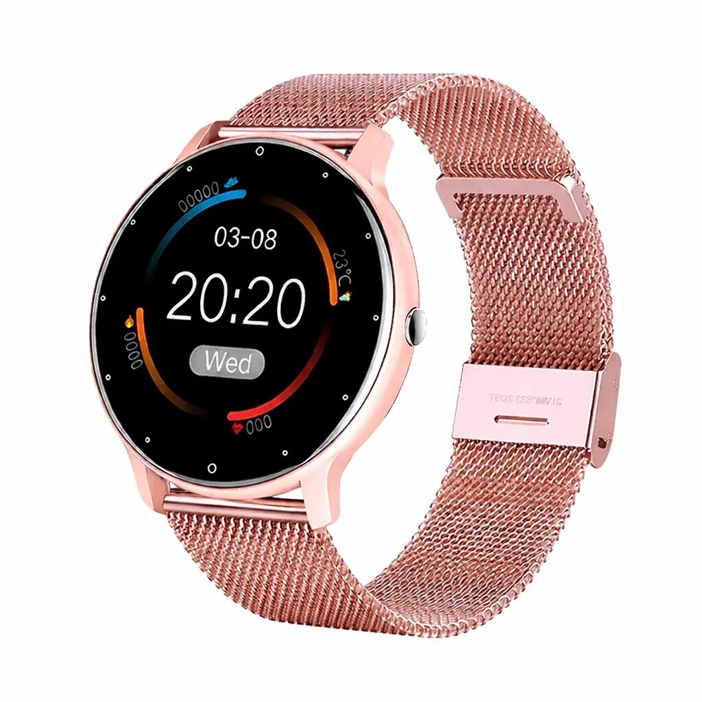 Ladies Smart Watch Full Touch Screen Bluetooth Call, Waterproof Fitness Tracker