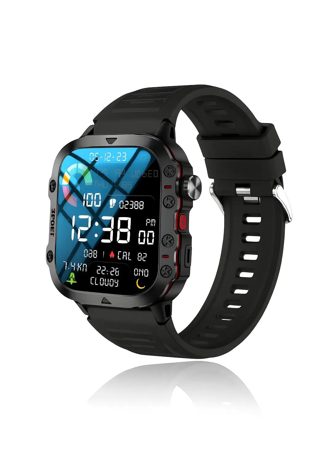 Smart Sports Watch – HD Touchscreen, Bluetooth Calling, Fitness & Health Tracker