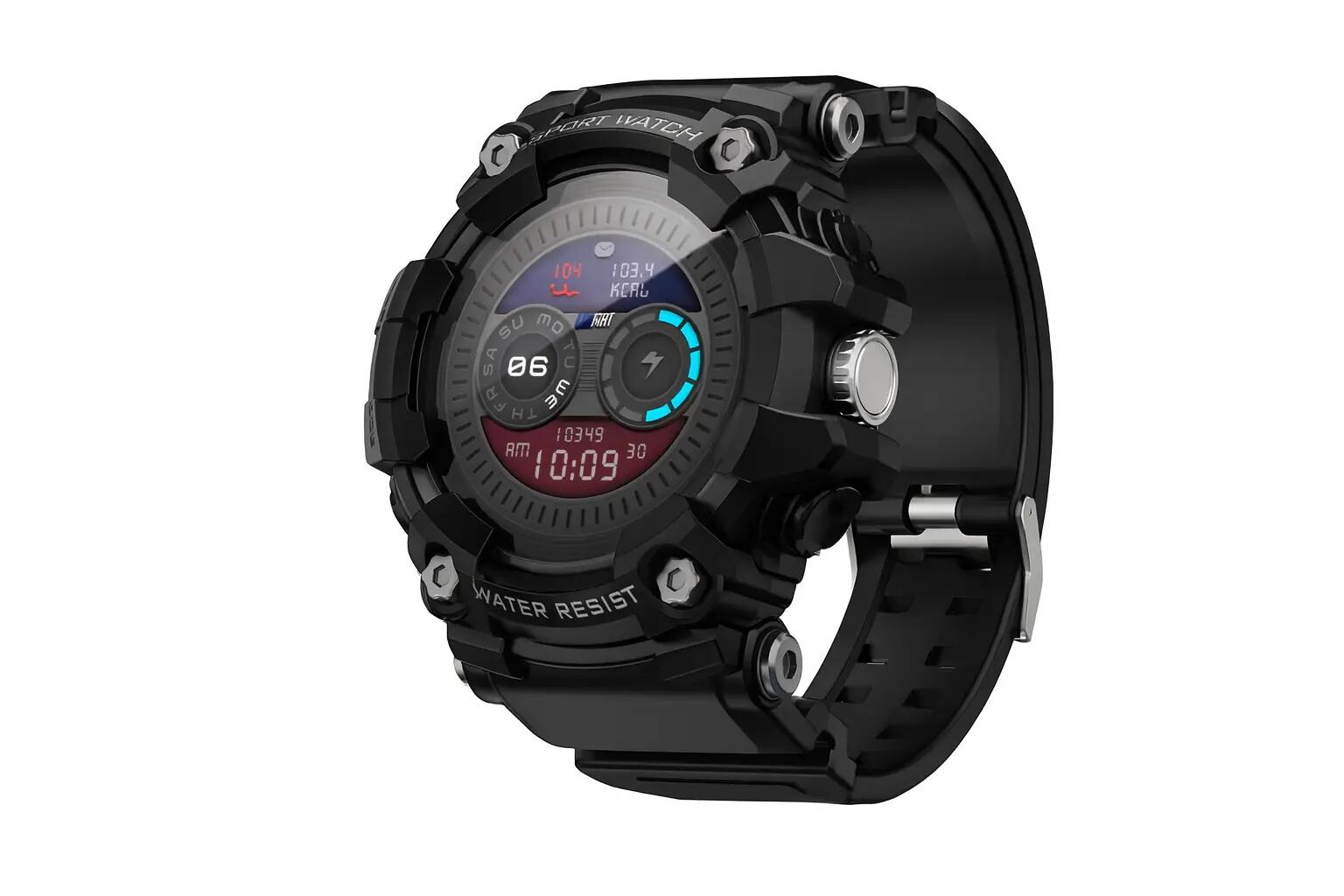 Sport Smart Watch Waterproof Bluetooth Calls Rugged Fitness Tracker