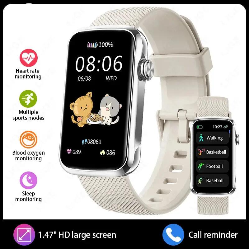 Smart Watch Fitness Tracker For Women & Men Heart Rate Blood Band