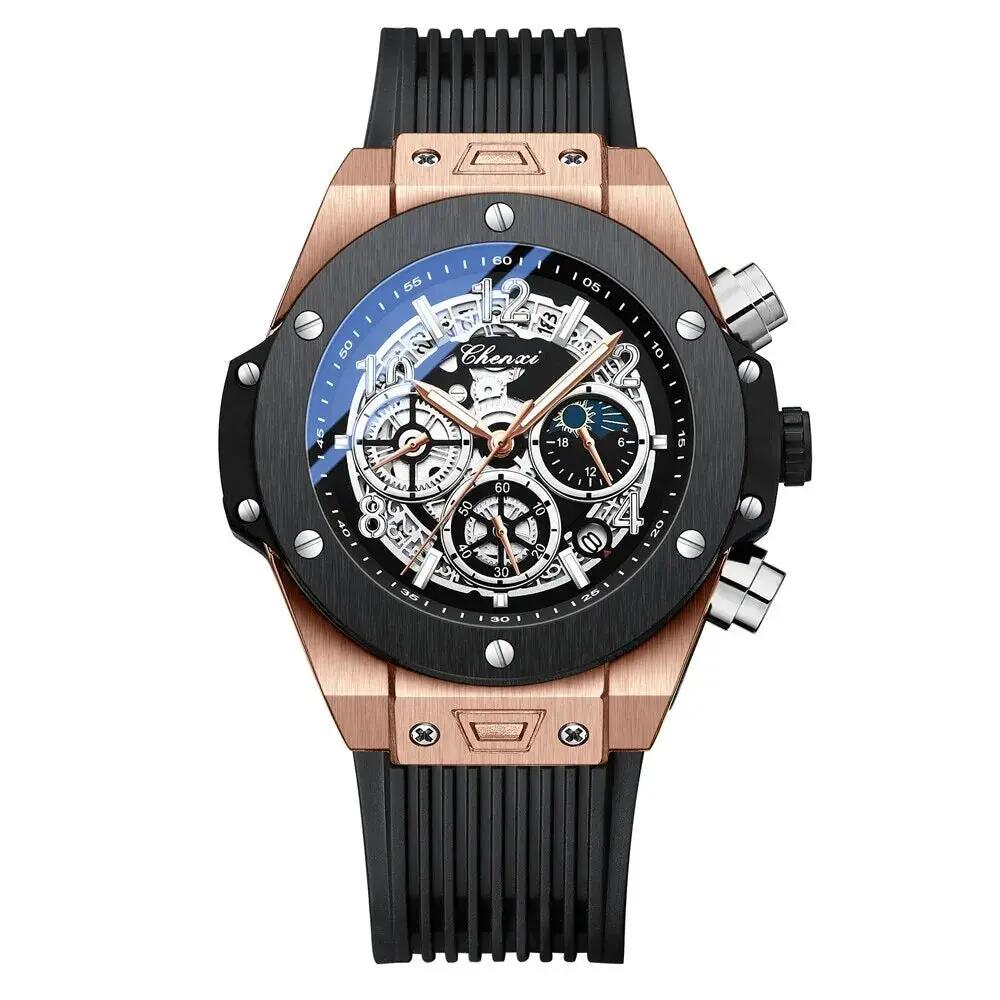 Men’s Fashion Chronograph Watch – Luminous Sport Wristwatch