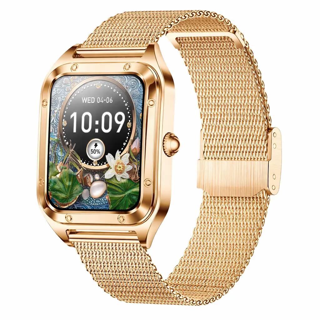 Smart Fitness Watch Bluetooth Call Blood Pressure Monitor Waterproof