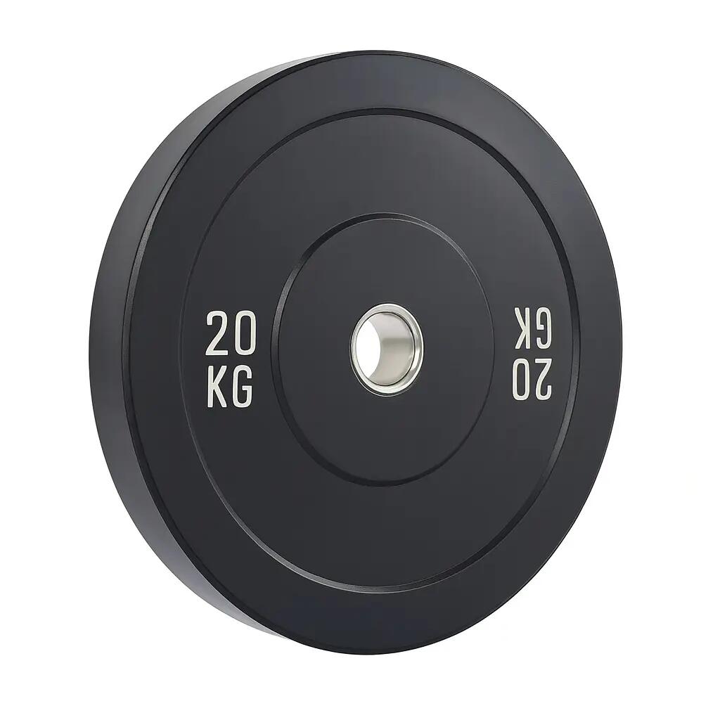 Kangaroo Fitness 20KG Black Bumper Plate – Durable & Reliable Weight Plate