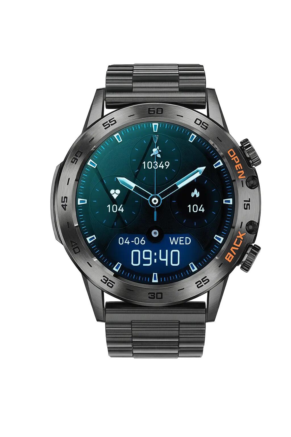 Smart Fitness Watch Sports Fitness Tracker Watch - Steel