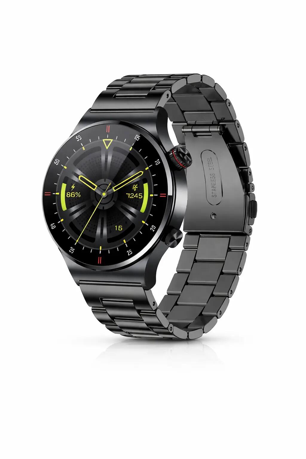 Smart Watch with Bluetooth Calling – AMOLED Touch Screen NFC Waterproof Fitness