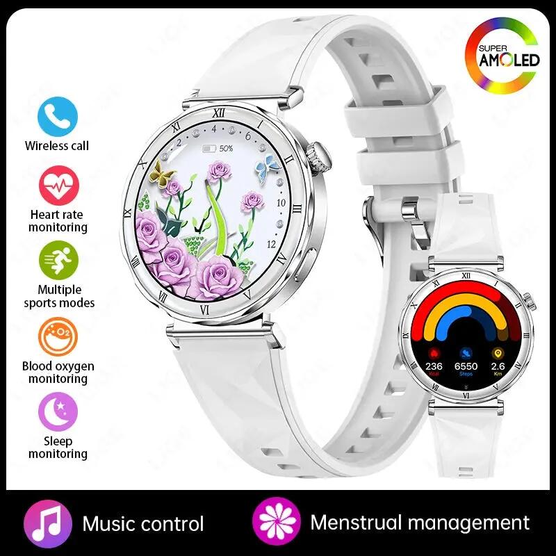Women’s Ultra Thin Smart Watch AMOLED Bluetooth Call Fitness Tracker