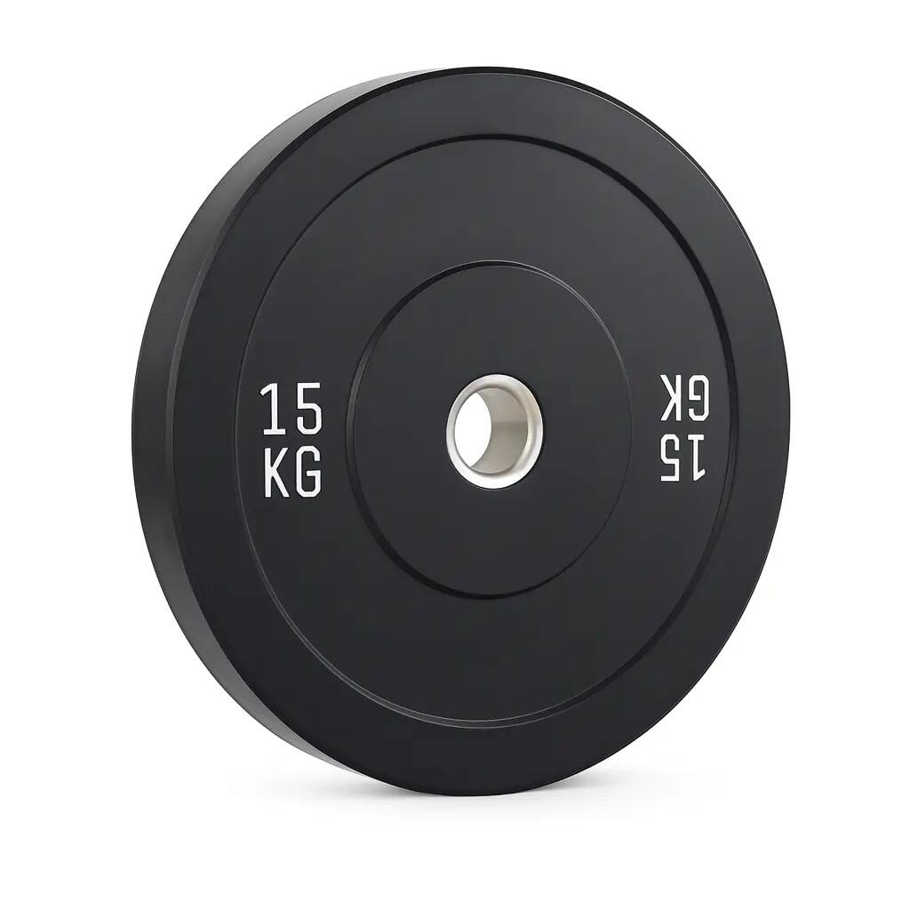 Kangaroo Fitness 15KG Black Bumper Plate – Durable & Reliable Weight Plate