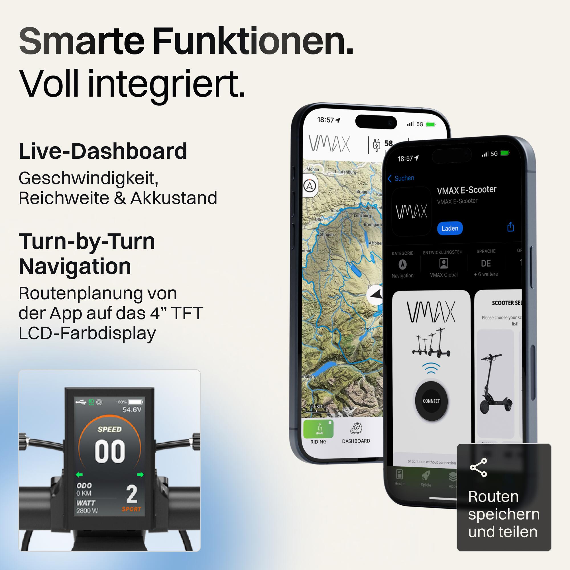NEW VX4 , E-Scooter mit Straßenzulassung, mit Blinkern, vollgefedert 3/8