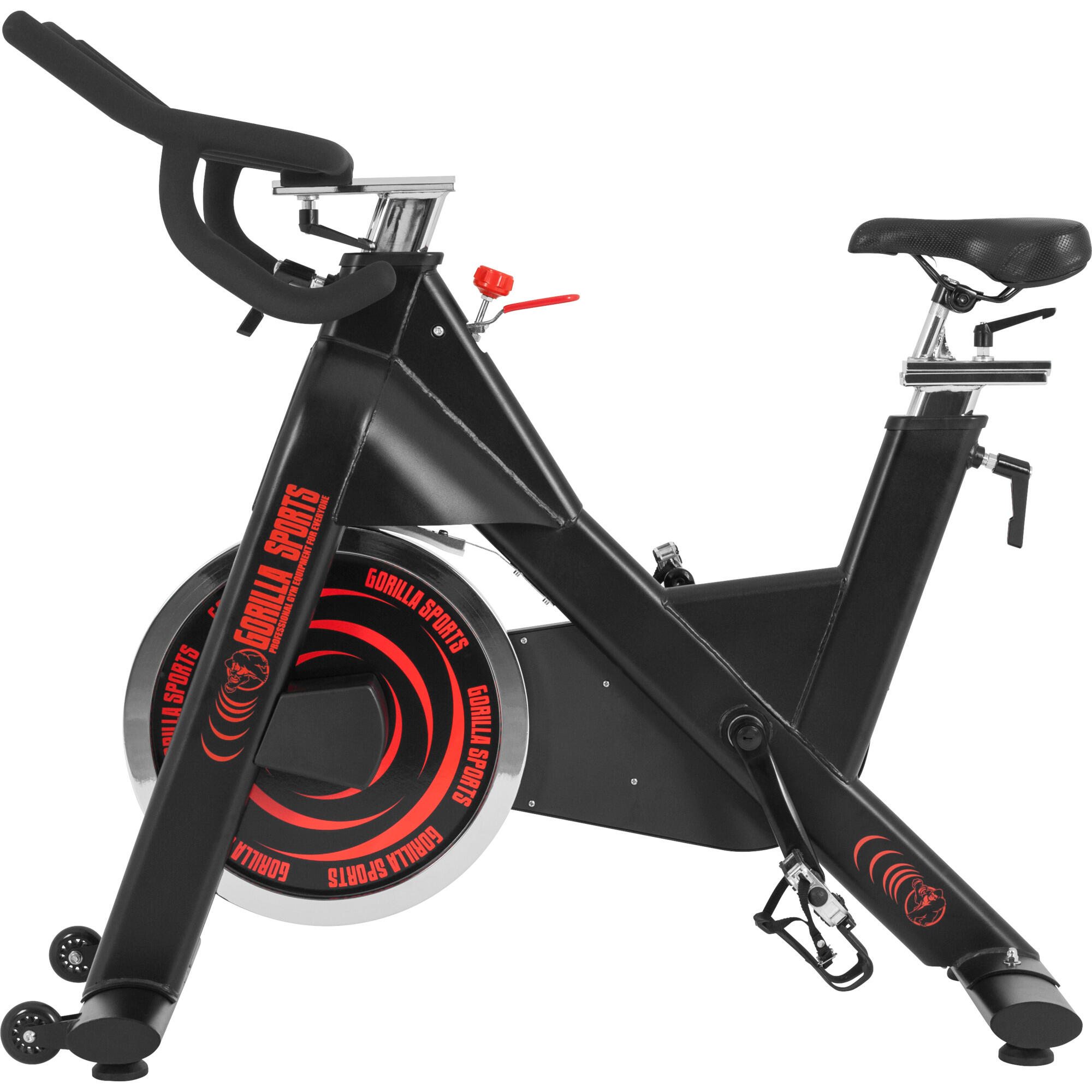 Bicicleta Indoor  Gorilla Sports Pro Rojo/Negro 6/7