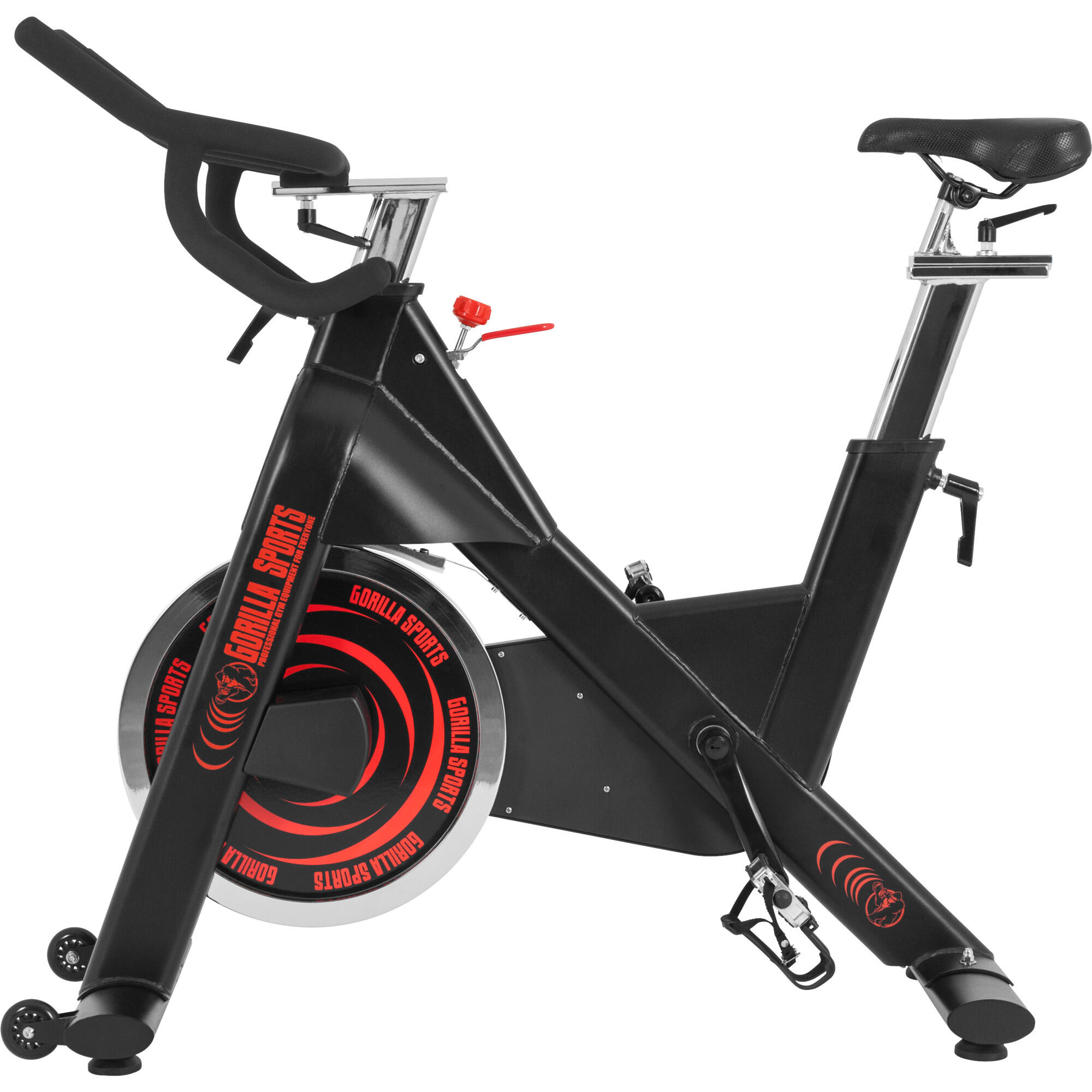 Bicicleta Indoor  Gorilla Sports Pro Rojo/Negro 5/7