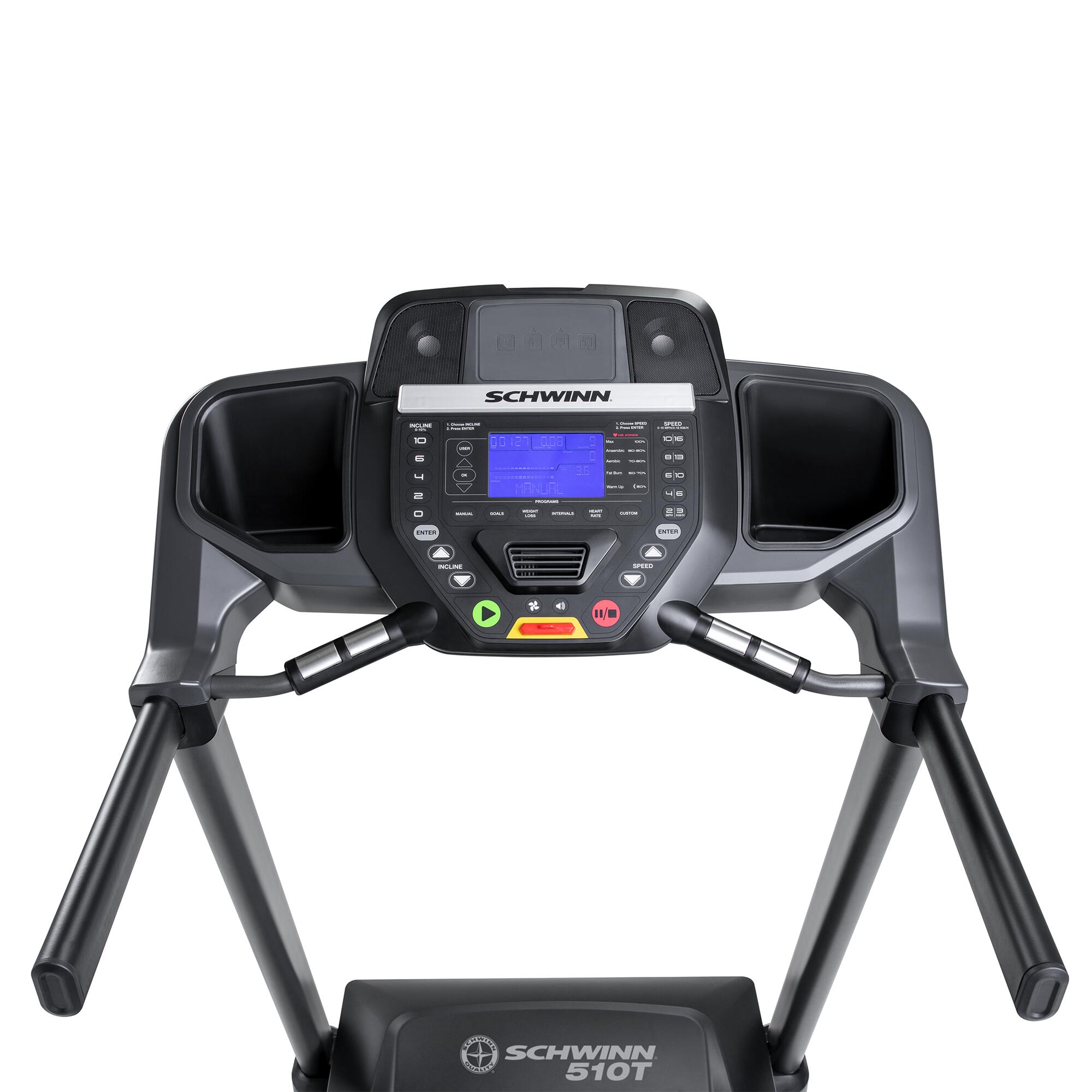 Laufband 510T mit elektrischer Steigungsverstellung von 0 - 10% 3/8