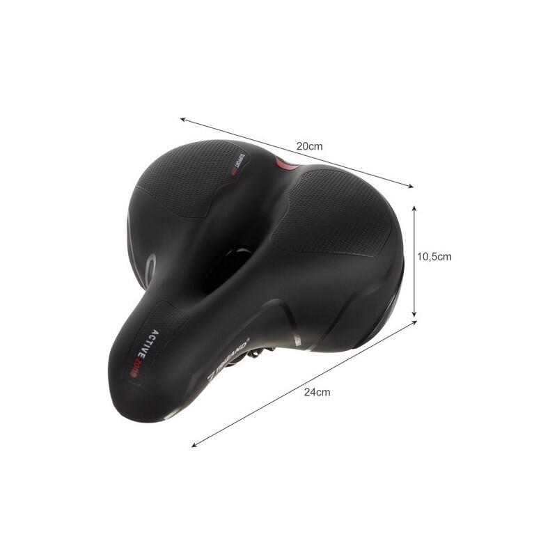 Selim de bicicleta Comfort Foam Mulher/Homem - Preto - Com capa de selim 15/15