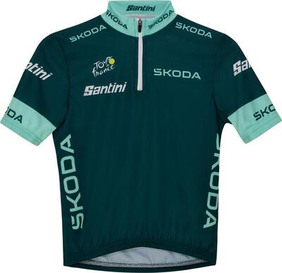 Santini tour de france-shirt met korte mouwen voor kinderen – beste sprinter
