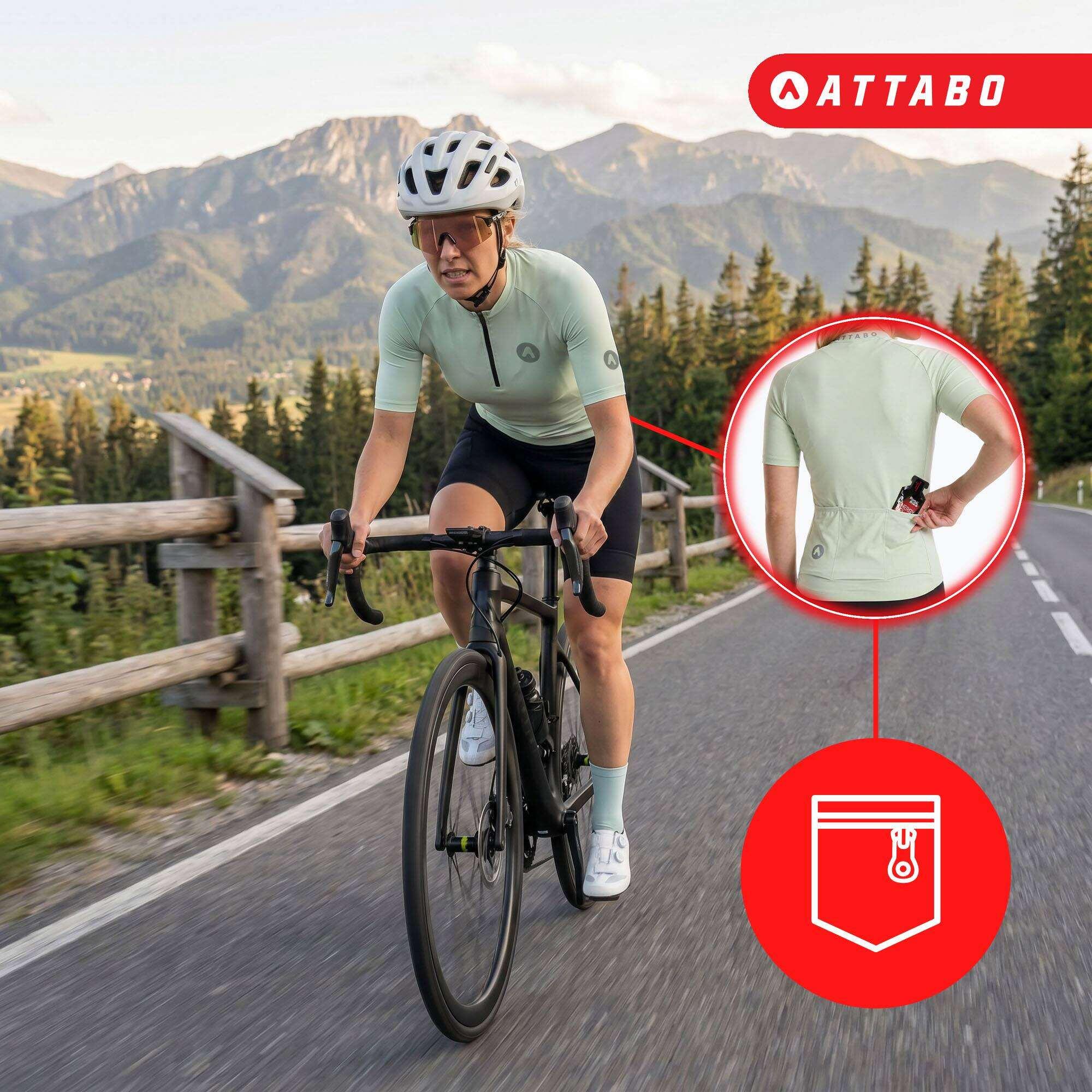 Dames fietsshirt ATTABO TEVRA 6/8