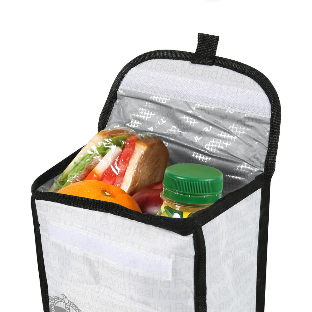 Bolsa Portaalimentos Térmica y Plegable Real Madrid Blanco 2/3