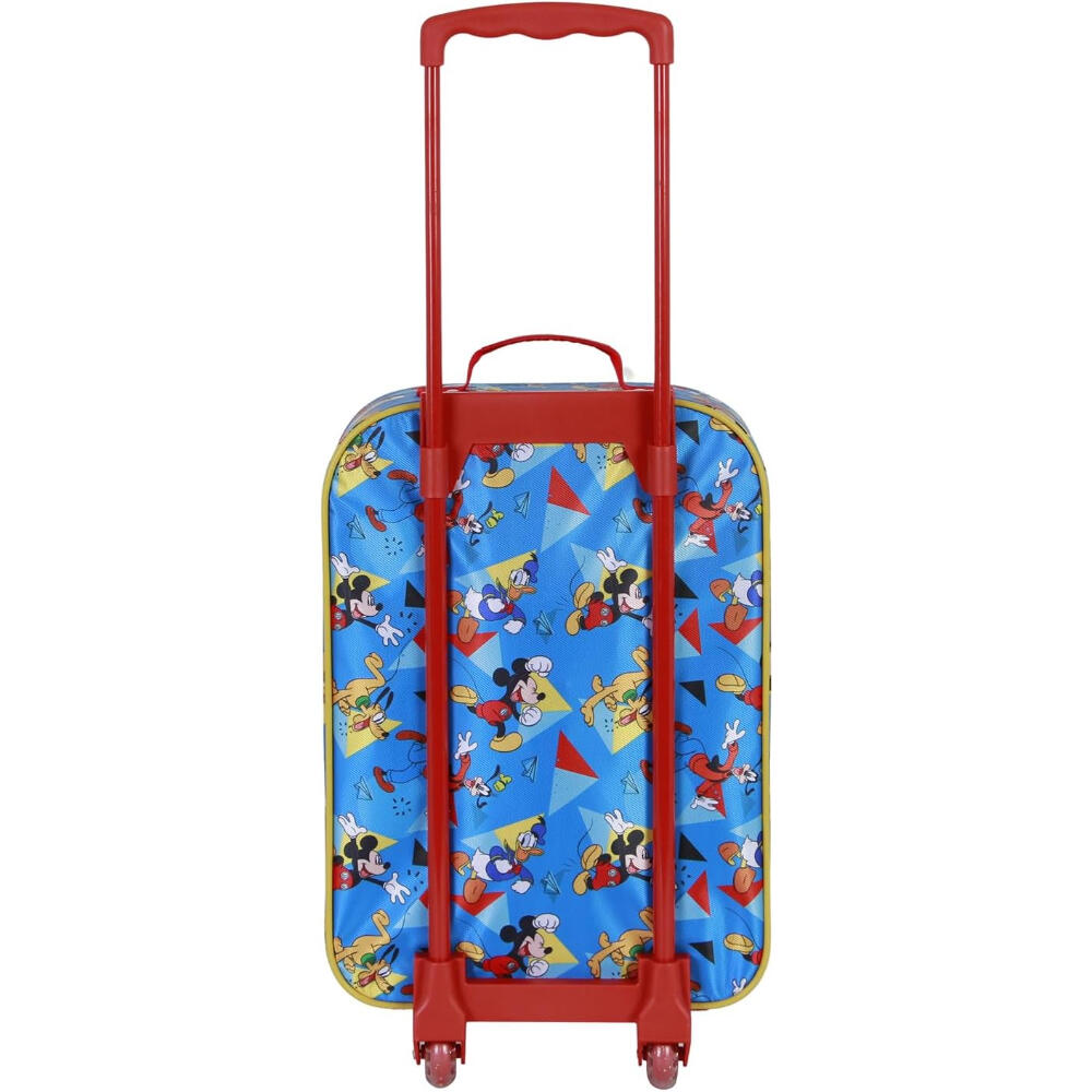Valise à roulettes Mickey Mouse pour enfants avec relief 3D et poignée 2/7