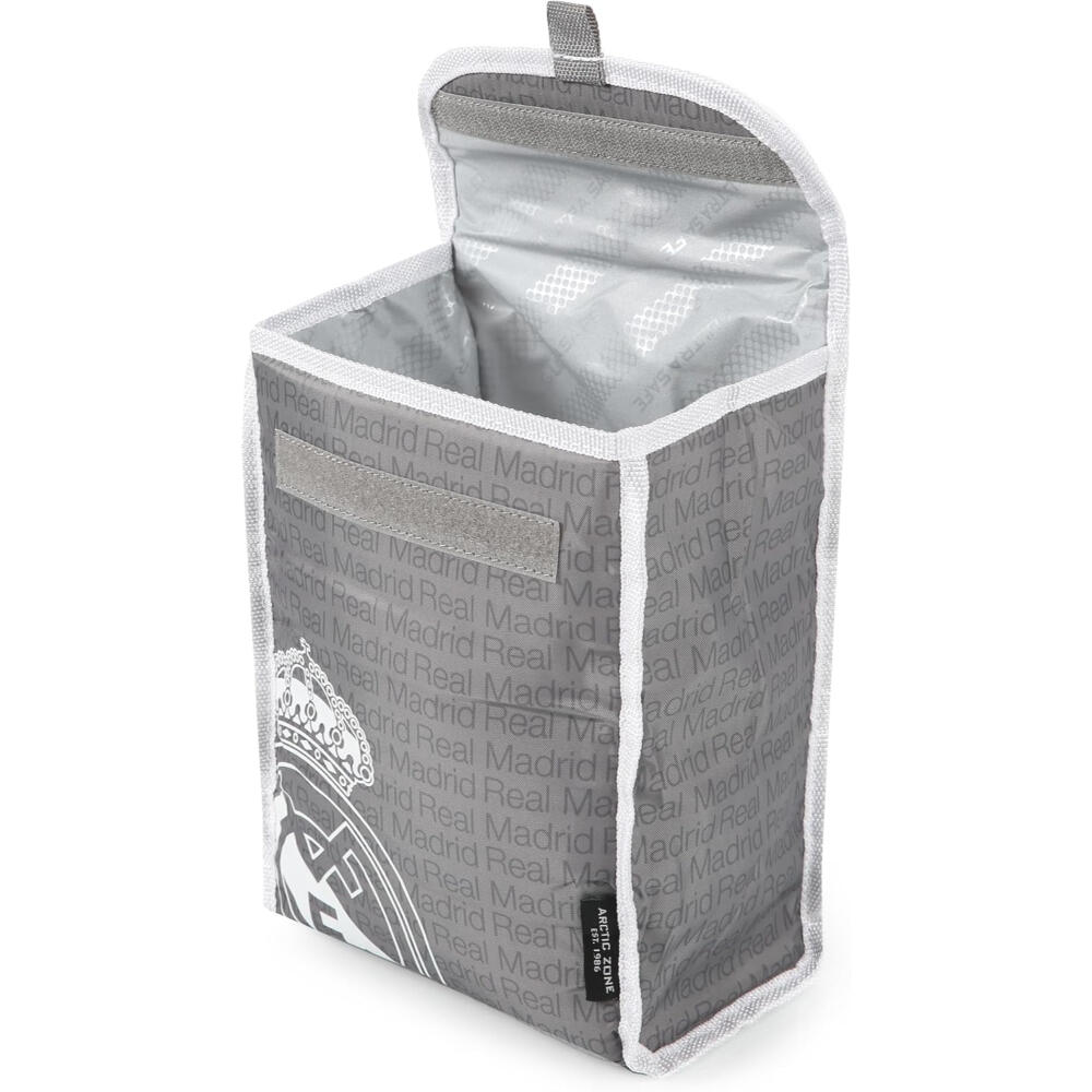 Bolsa Portaalimentos Térmica y Plegable Real Madrid Gris 2/3