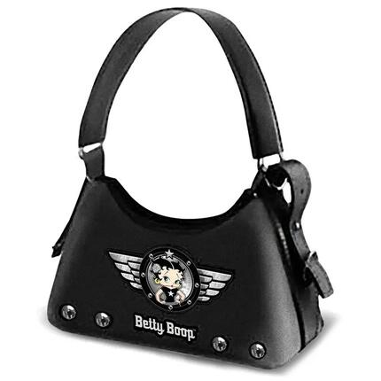 Sac bandoulière Betty Boop pour adulte avec fermeture éclair et bandoulière