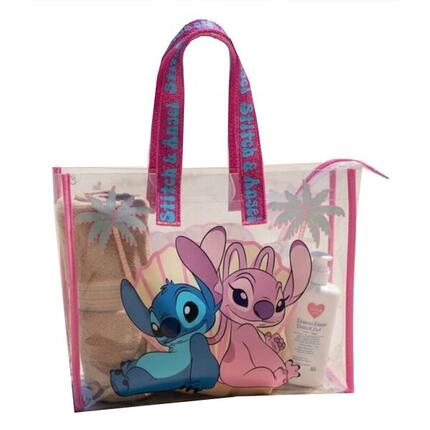 Stitch Kinder-Strandtasche aus Netzgewebe mit stabilen Griffen, blau