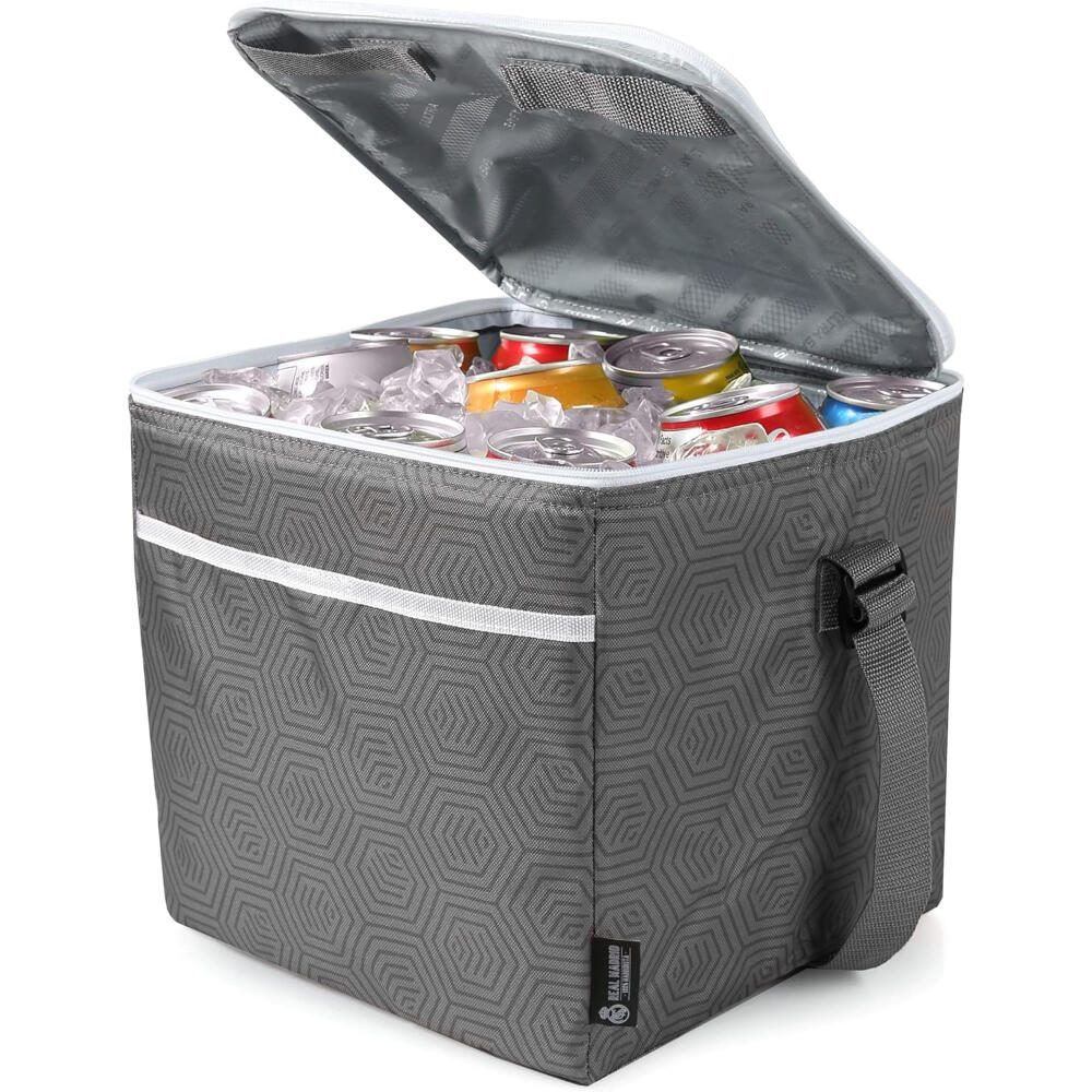 Sac à déjeuner pliable Real Madrid pour adultes, en polyester gris 2/4