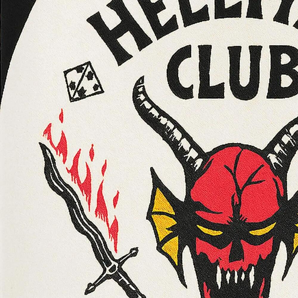 Sacola de compras para adultos Stranger Things Hellfire Club, em poliéster 2/7