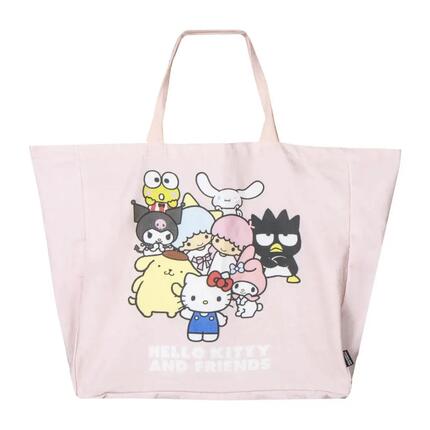 Sac de sport Hello Kitty pour enfants, rose, avec bandoulière et poche avant